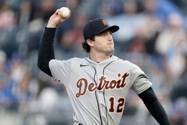 Tigers' Mize throws for 1st time since surgeries