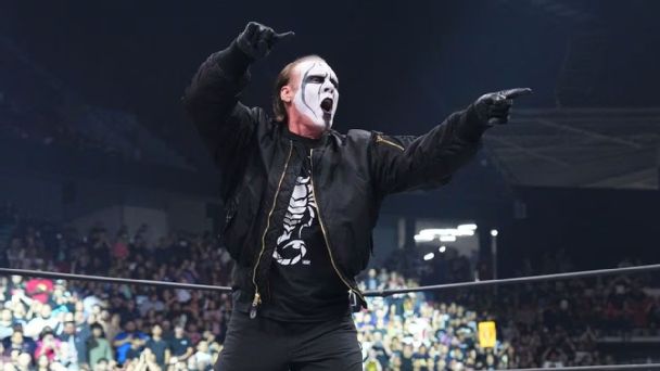 AEW's Sting, 64, goes out his way -- with death-defying stunts and family by his side