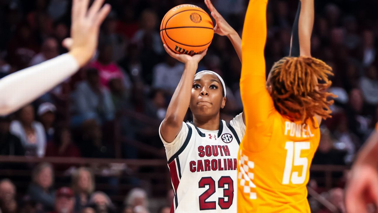 Women's college basketball rankings, week 17: South Carolina