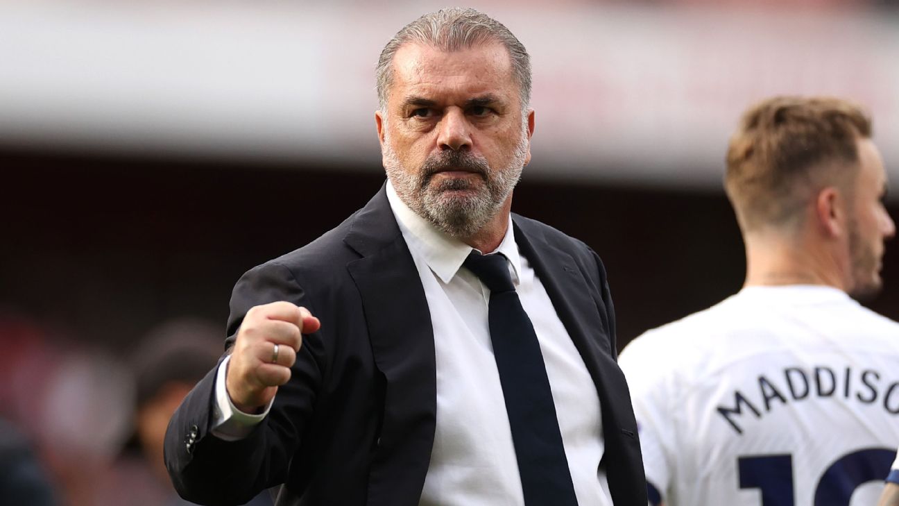 Tottenham boss Postecoglou on staying true to ‘Angeball,’ transforming Spurs