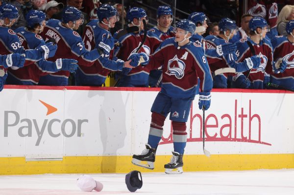 Makar's first career hat trick keys Avs' blowout