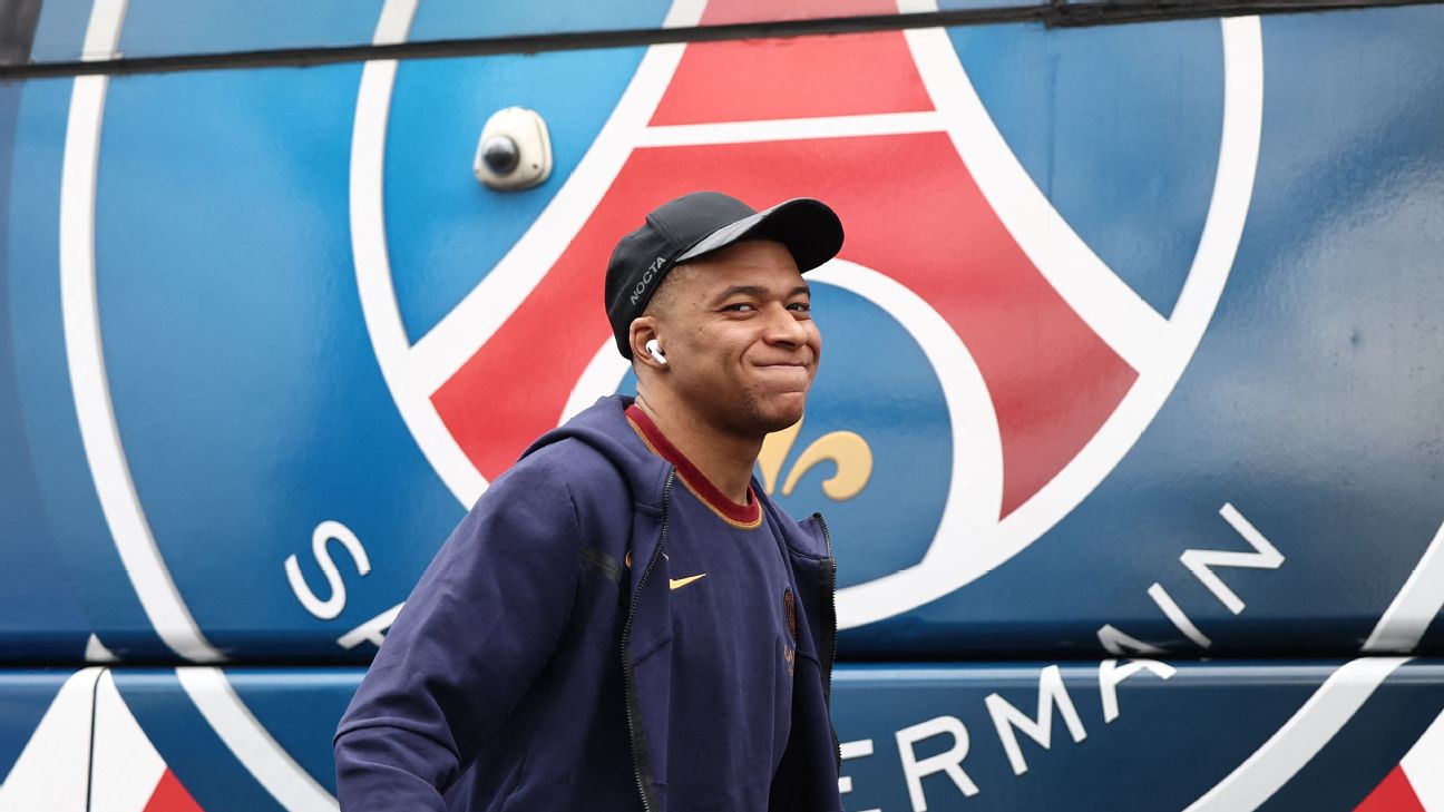PSG bench outgoing Mbappé again in Ligue 1