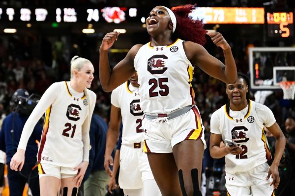 S. Carolina, Iowa, USC, Texas lock up top seeds