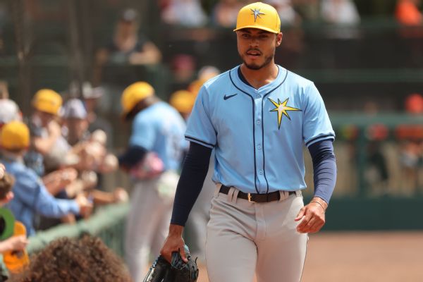 Rays starter Bradley scratched with pec tightness