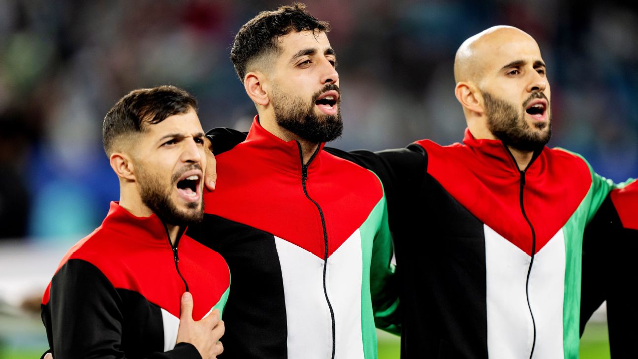 Palestinian men's national soccer team plays with purpose, pressure
