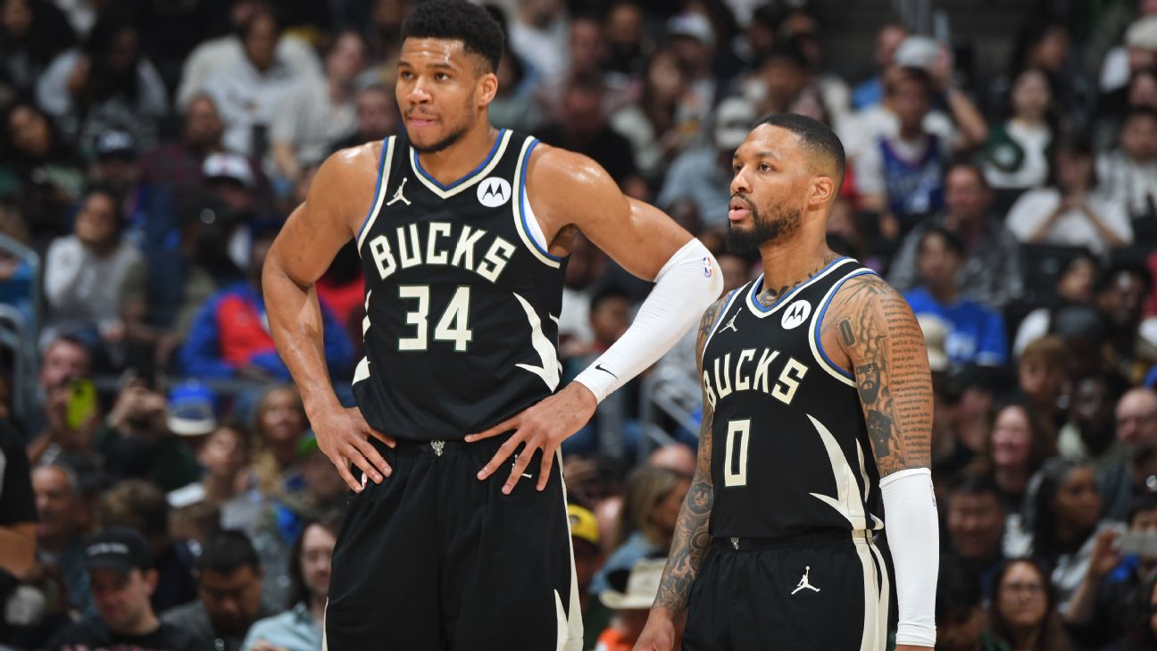 Bucks to be without Giannis  Lillard for Game 4