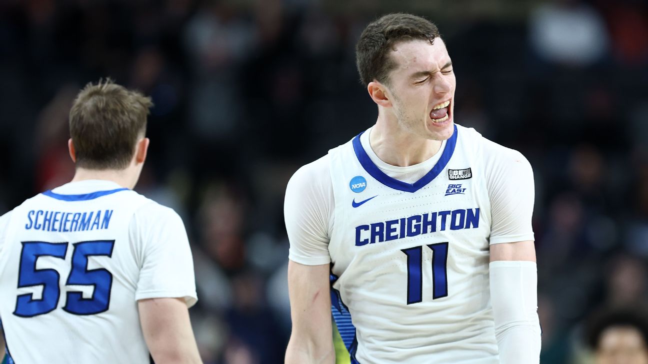 Creighton outlasts Oregon in 2OT to advance in NCAA tournament - ESPN