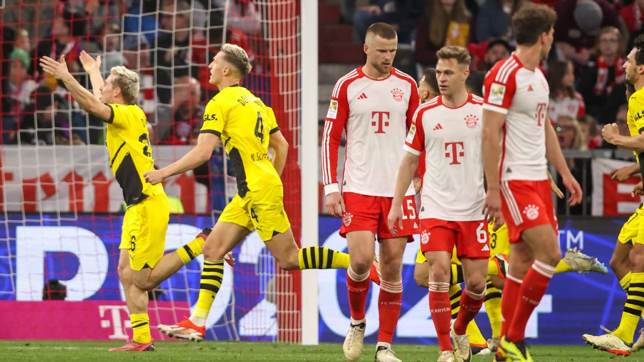 European soccer news: Dortmund end losing streak, sink Bayern - ESPN