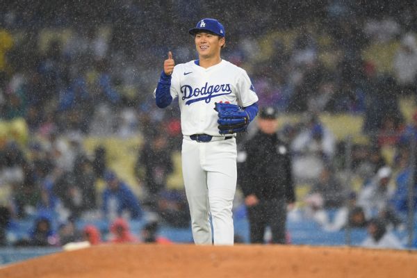 Yamamoto sharp after rocky debut; Dodgers lose