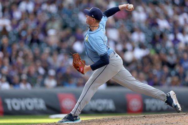 Rays closer Pete Fairbanks back from IL after missing 19 games