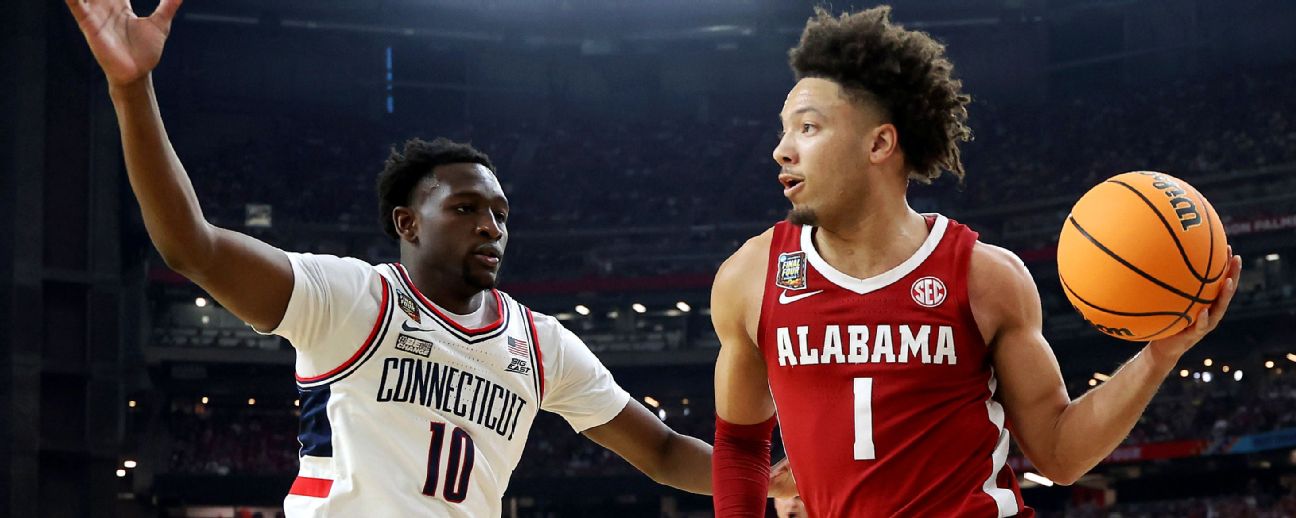 Follow live: No. 4 Alabama face off against top-seed UConn for a ticket to the championship game