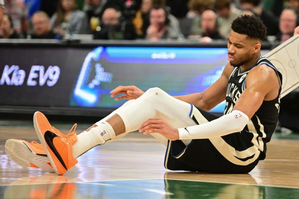 Giannis  calf  out  Middleton  ankle  active for G3