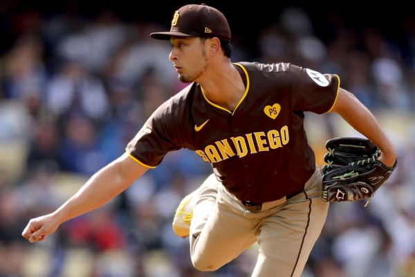 Padres place starters Darvish  Musgrove on IL
