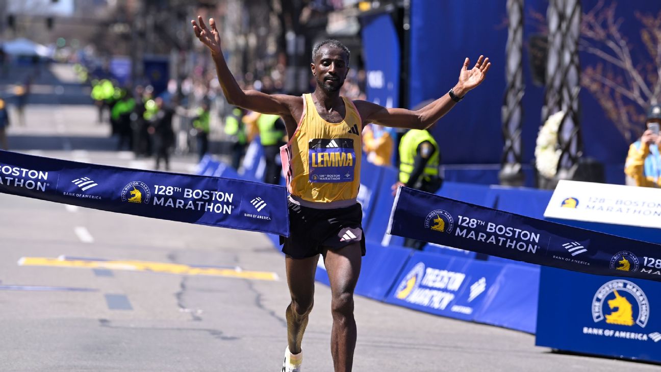 Lemma coasts to Boston Marathon men's victory