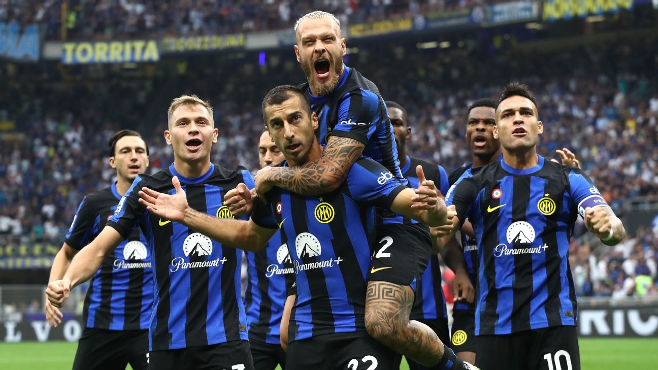 Inter Milan on brink of title vs. top rival AC Milan