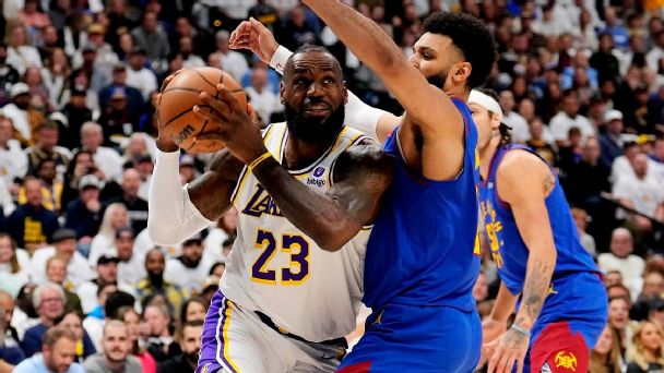 Follow live: LeBron, Lakers look to even series against Nuggets