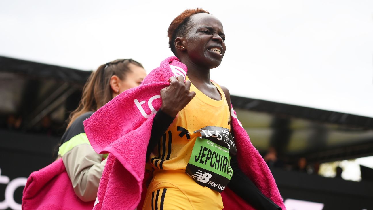 Article image accompanying Olympic, world champion marathoner Peres Jepchirchir suspended in doping case on WagerUp Sports News. Article image accompanying Olympic, world champion marathoner Peres Jepchirchir suspended in doping case on WagerUp Sports News.