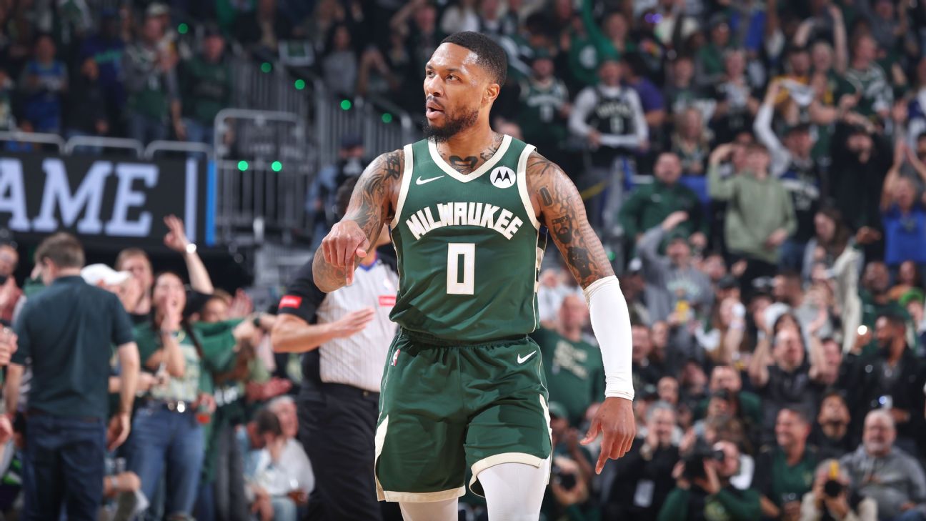 Bucks' Damian Lillard upgraded to questionable for Game 6