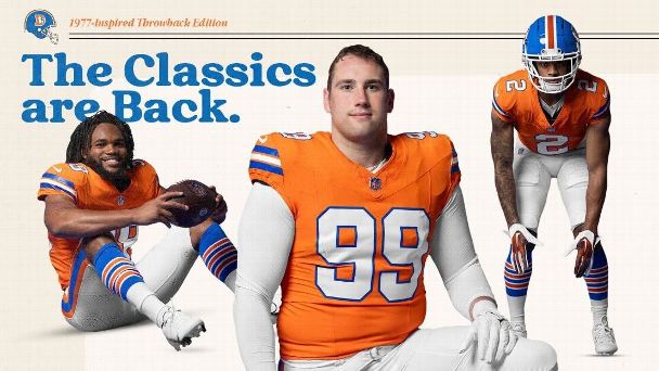 'It's time for a change': Broncos unveil new uniforms for 2024, including Orange Crush throwbacks