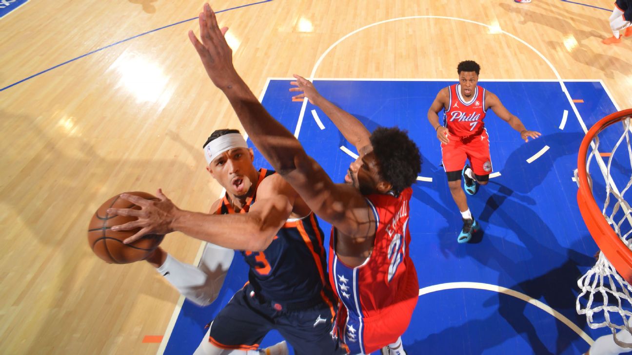 Follow live: Knicks look to win second straight in series vs. Sixers