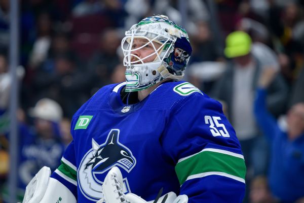 Canucks top goalie Thatcher Demko out for at least Game 2