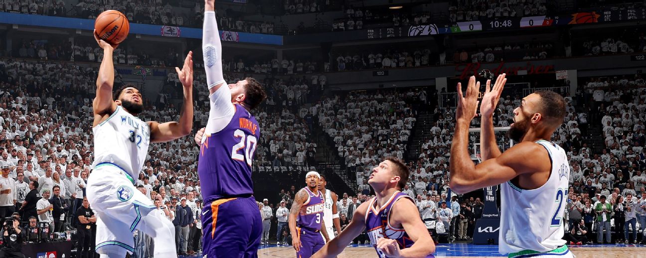 Follow live: Suns, Timberwolves playing out close Game 2 www.espn.com – TOP
