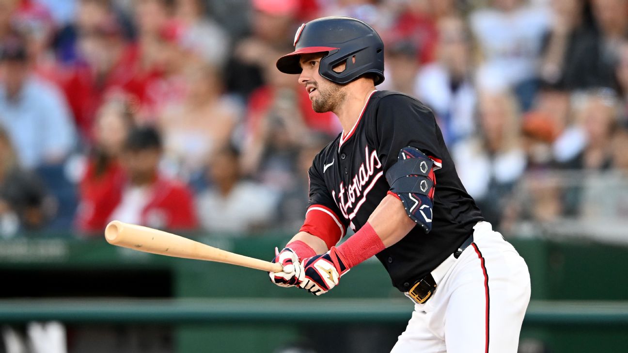 Nationals' Lane Thomas placed on injured list with MCL sprain
