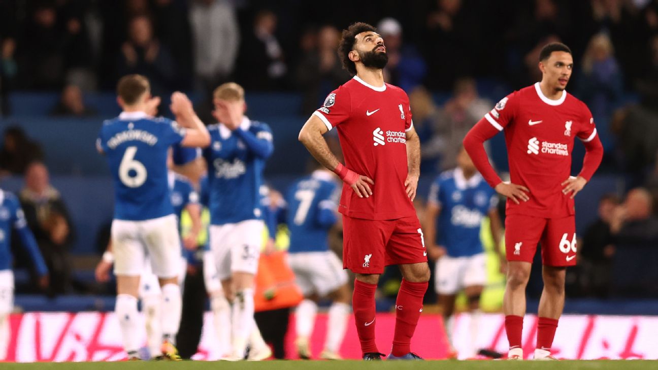 As Liverpool run out of steam, title hopes evaporate at Everton for Klopp's farewell