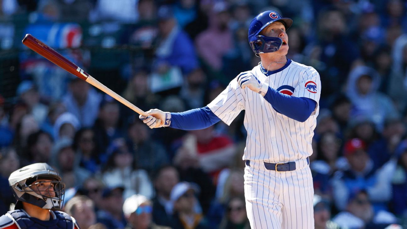 Cubs' Pete Crow-Armstrong gets 1st MLB hit with tiebreaking home run