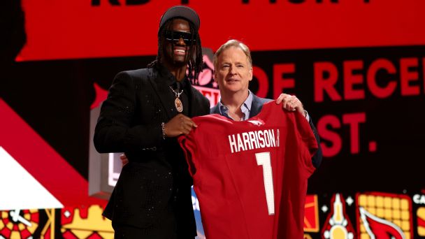 Arizona Cardinals 2024 NFL draft picks: Marvin Harrison Jr., Darius Robinson added in first round