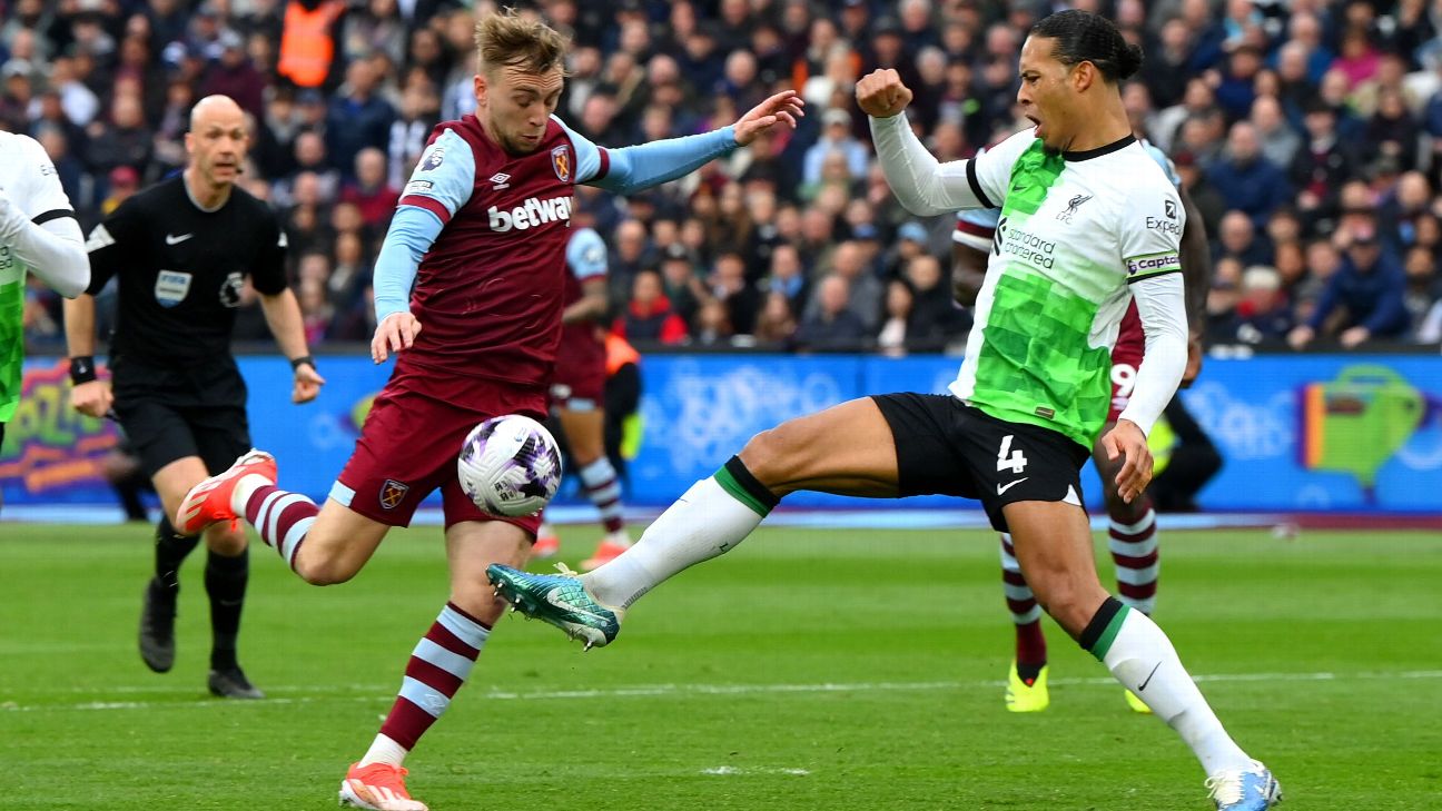 Liverpool player ratings  Van Dijk  Alisson among 5 10s as title hopes hit again at West Ham