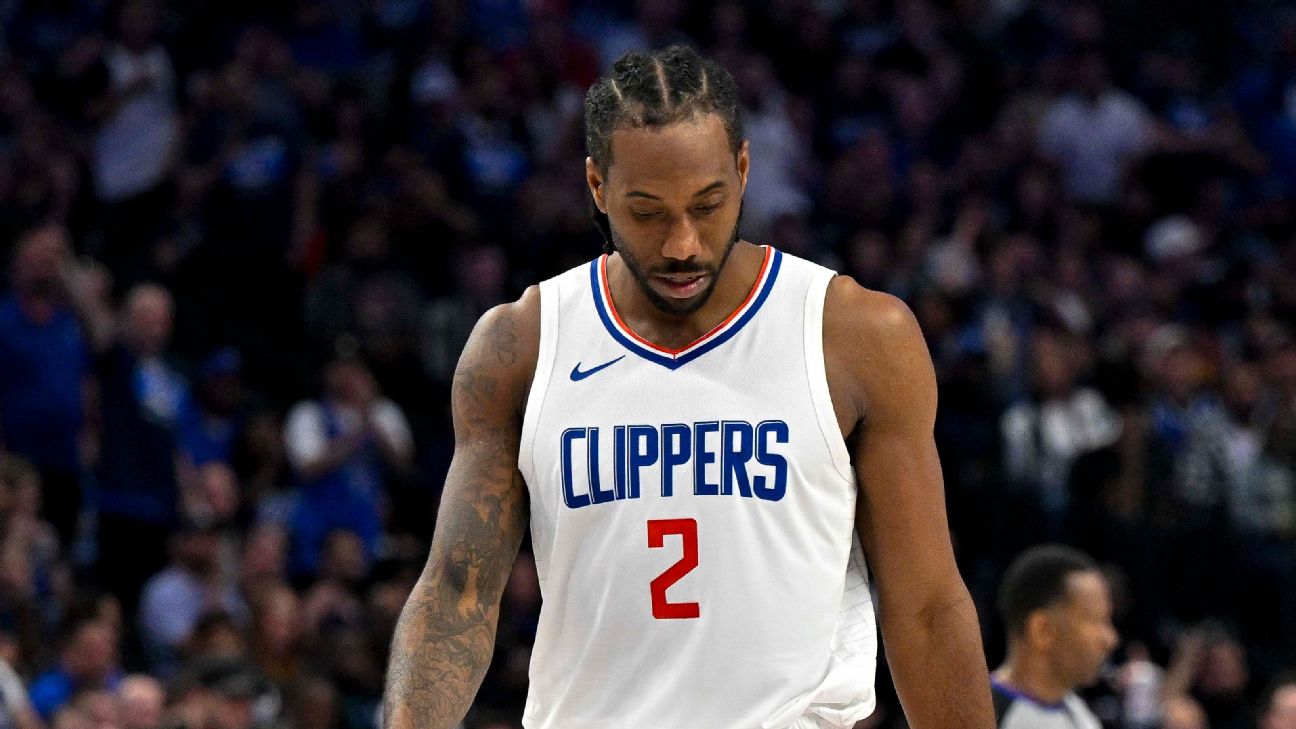 Clippers' Kawhi Leonard out for G4 with knee inflammation