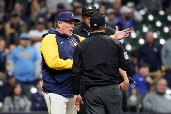 Brewers fume at umpires after another  bad  call