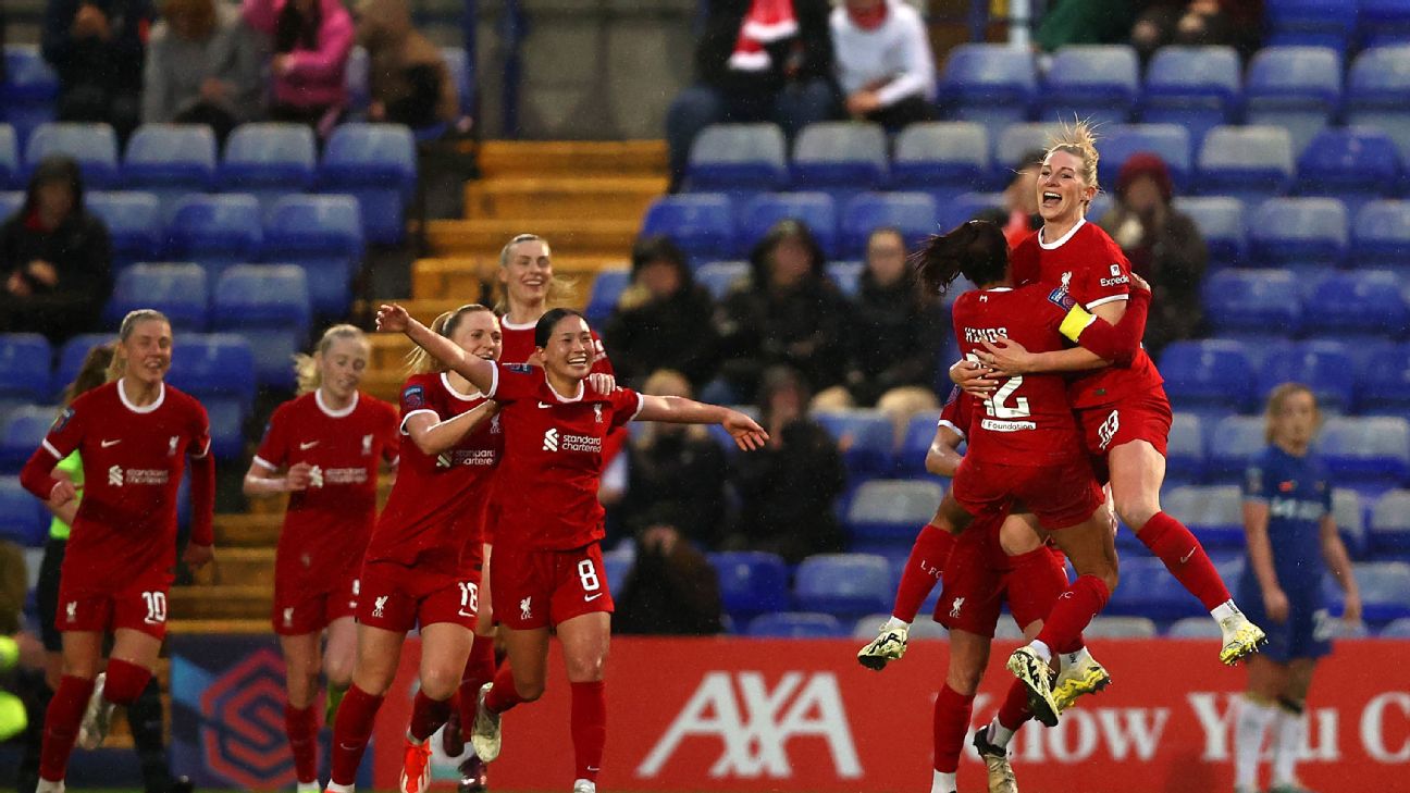 Chelsea's WSL hopes hit in wild loss to Liverpool