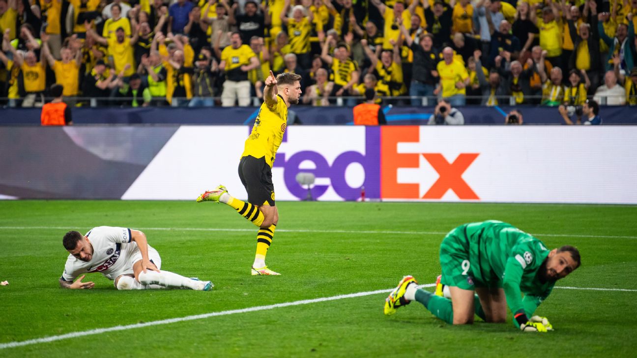 Champions League live blog  Borussia Dortmund vs  PSG