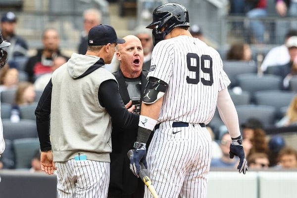 Yankees' Judge ejected for first time in career
