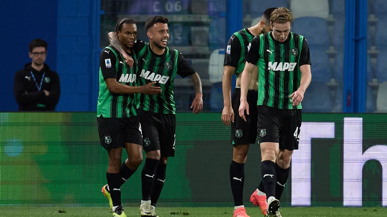 Champions Inter beaten by Sassuolo for 2nd time
