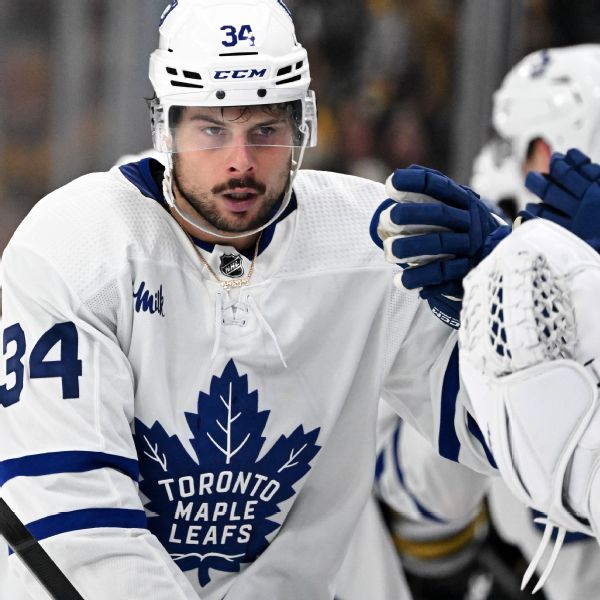 Maple Leafs' Auston Matthews in, Joseph Woll out for Game 7