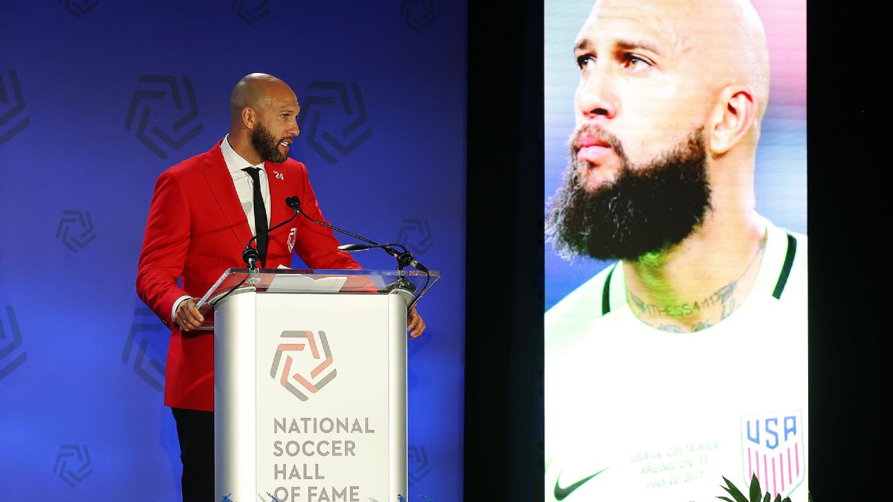 Tim Howard inducted into U S  Soccer Hall of Fame