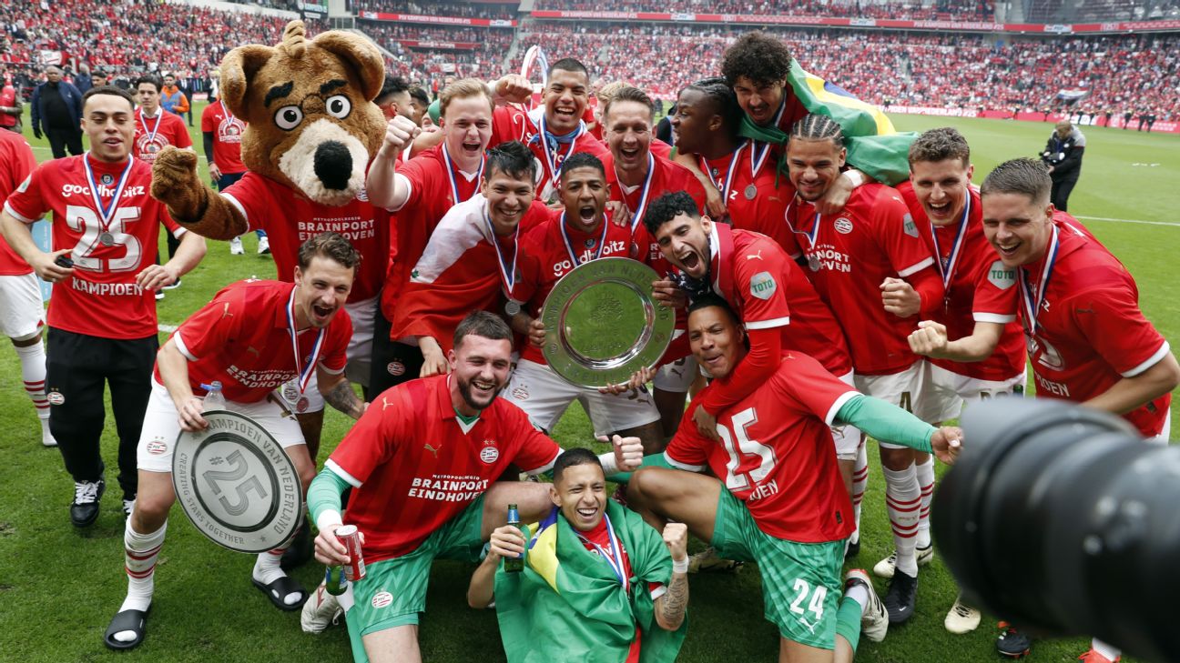 PSV secure first Dutch title in six years