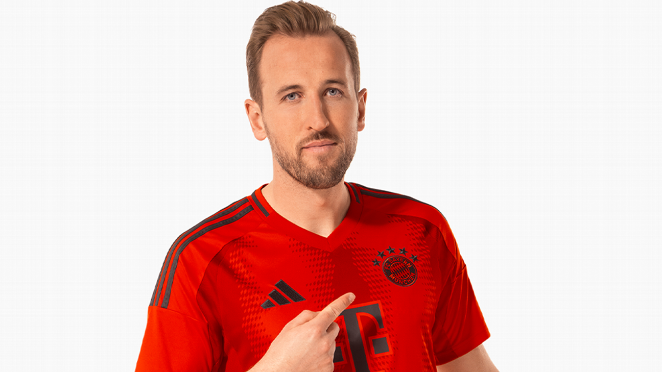 Harry Kane models Bayern Munich 2024-25 kit [1296x729]