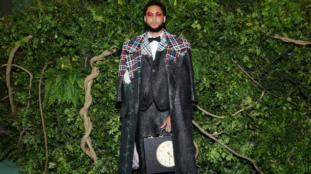Met Gala 2024: Ben Simmons dons Thom Browne with briefcase clock