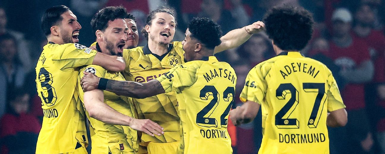 Live updates: Dortmund closing in on Champions League final spot