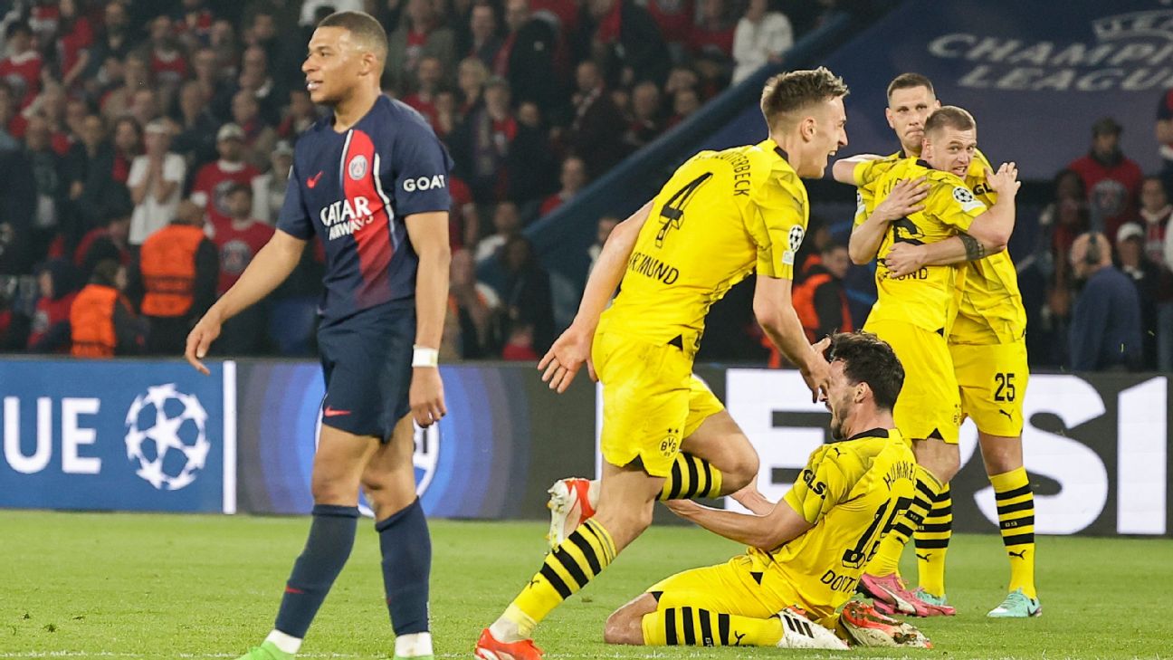 Dortmund s rejects toppled Mbappe and PSG in Champions League  and deservedly so