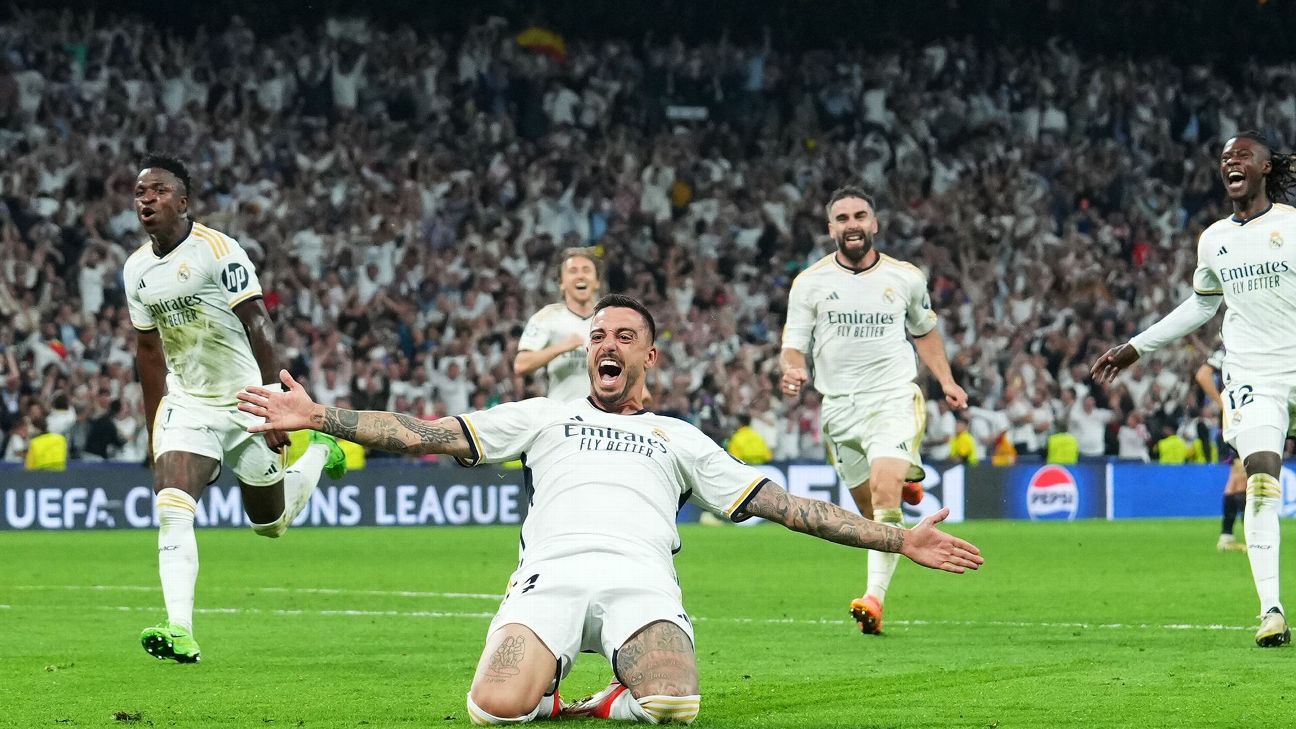Late Joselu double sees Madrid book UCL final spot