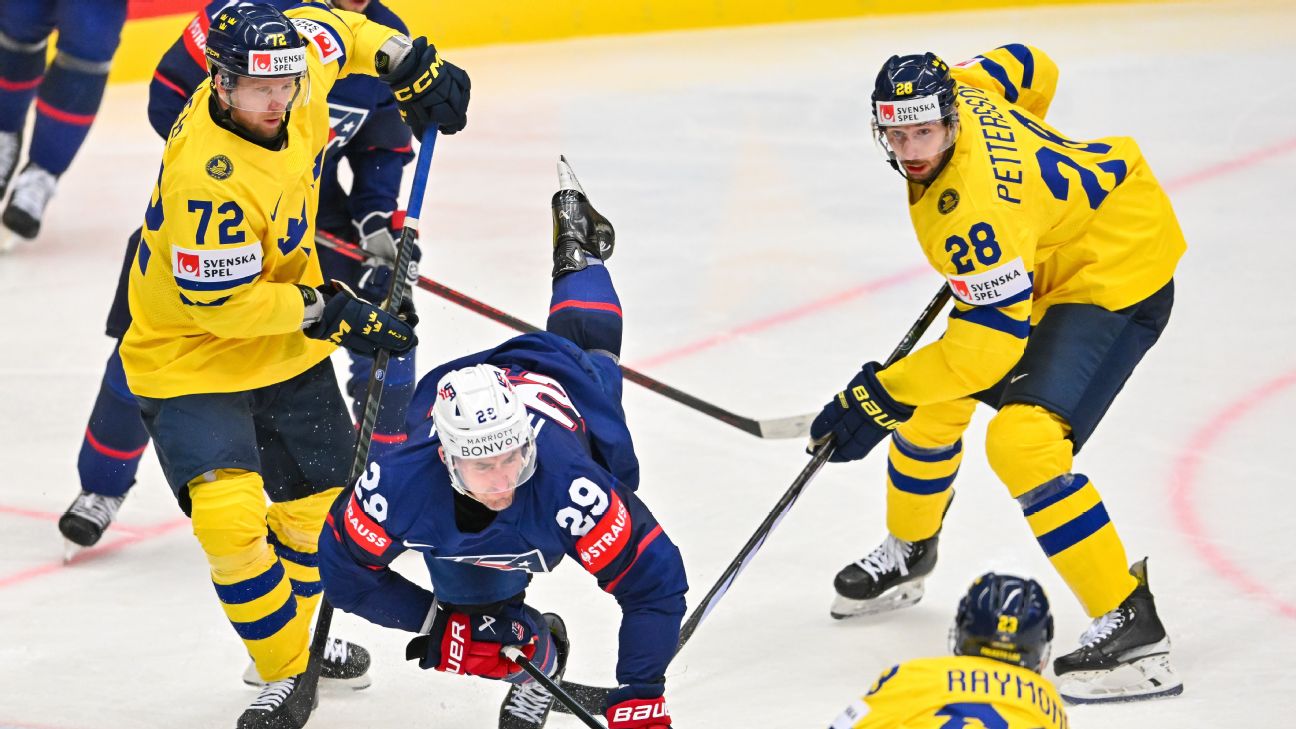 United States opens worlds with loss to Sweden