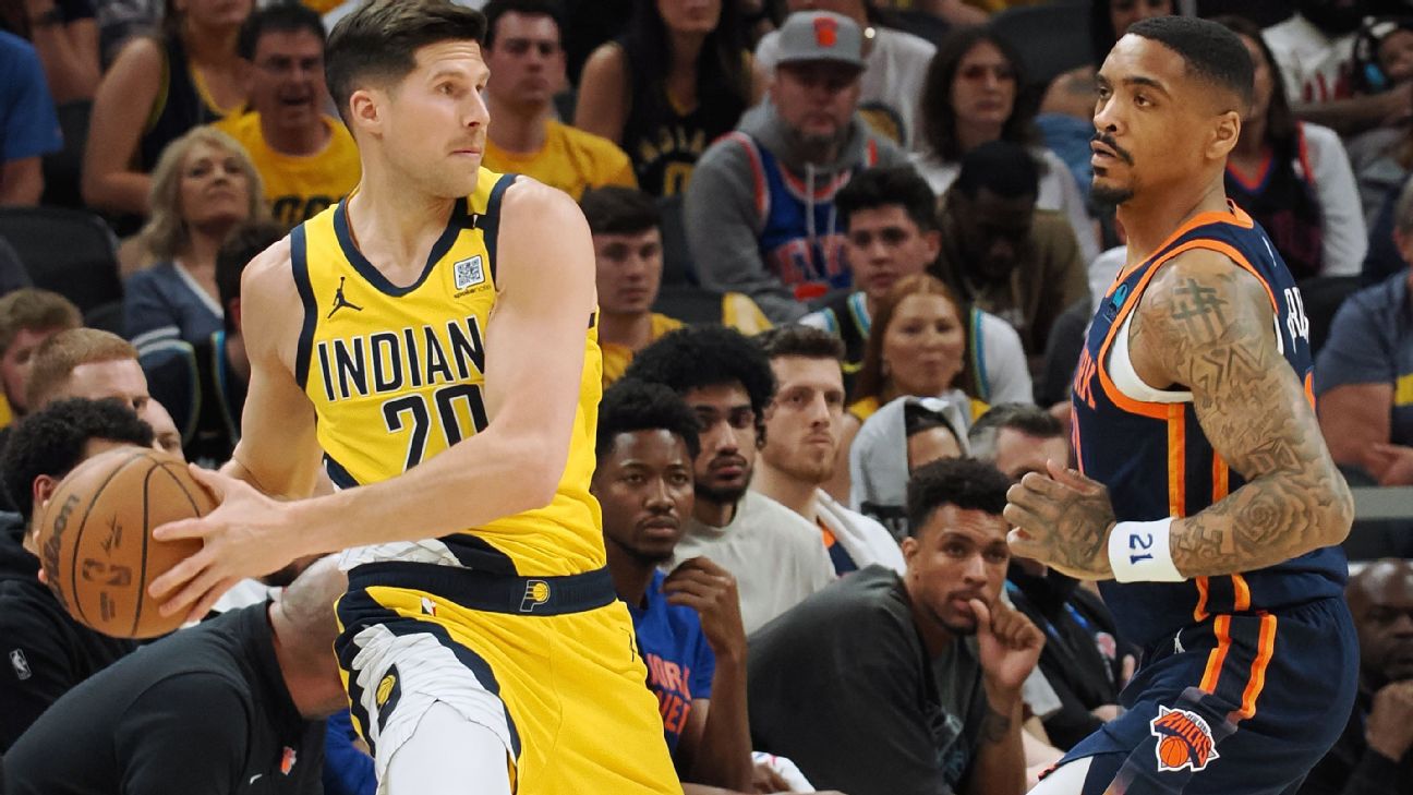 Indiana Pacers cruise past New York Knicks, tie series
