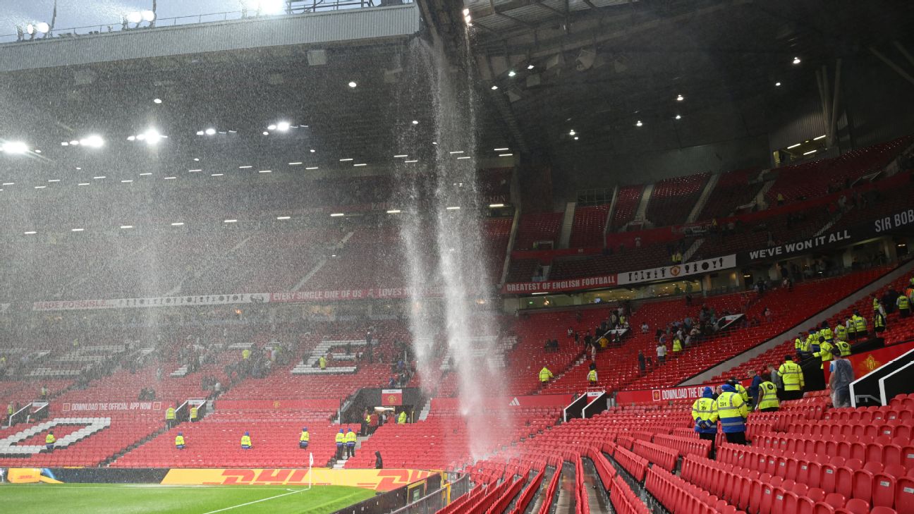Utd chiefs: Old Trafford couldn't cope with rain