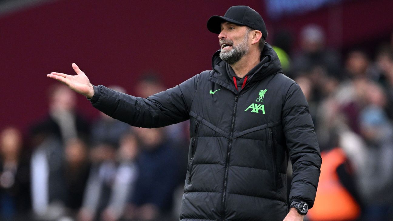 Follow live: Liverpool face Aston Villa in Jürgen Klopp's last away match in charge