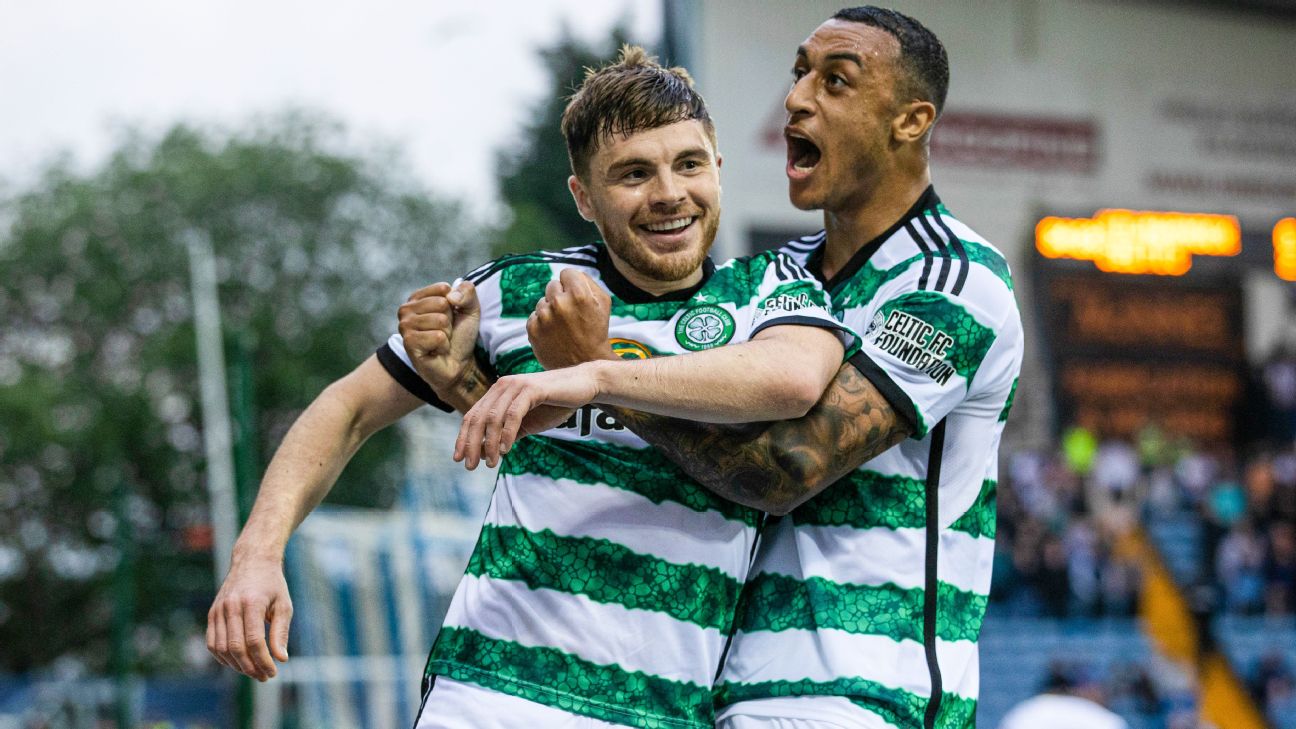 Celtic win 3rd straight Scottish title with 5-0 rout